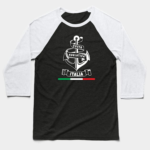 Costa Adriatica Italy Baseball T-Shirt by Pistacchio Gift